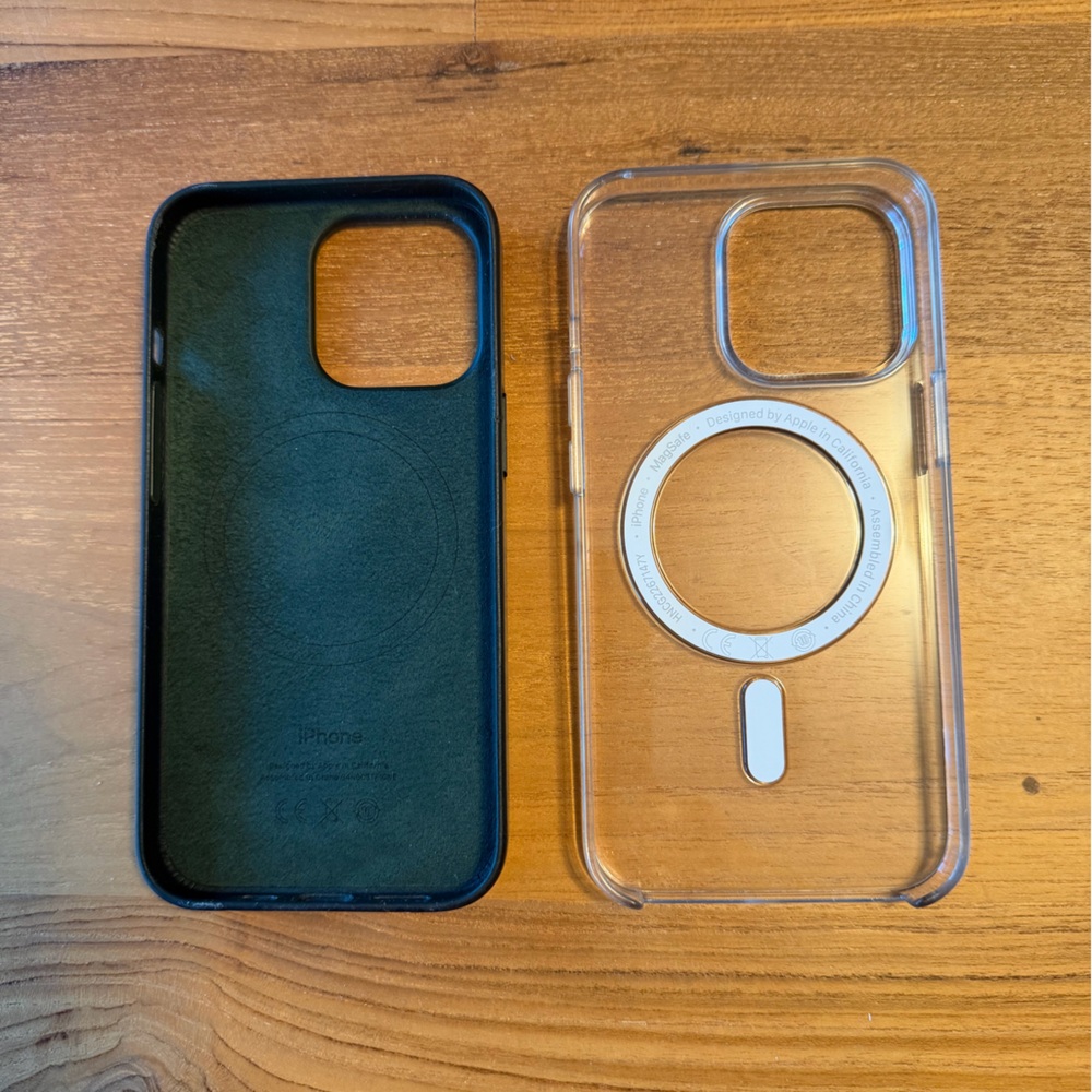 Clear and Forest Green iPhone 13 Pro Cases